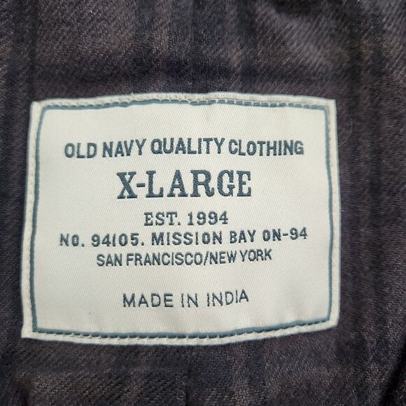 Old Navy Men XL Charcoal Gray Wool Blend Utility Military Field Coat Jacket - Picture 6 of 15